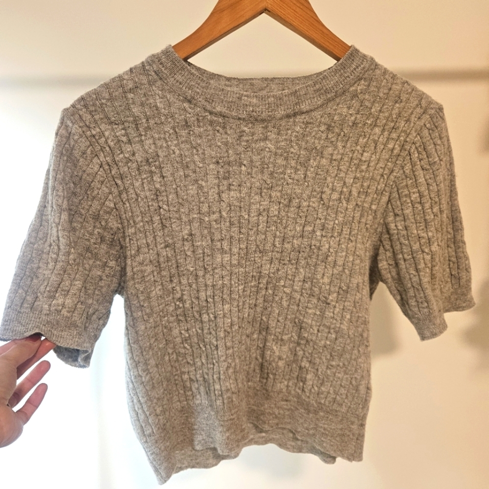 Cropped Wool Sweater